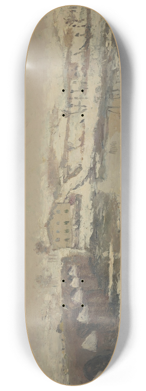 Albert Lebourg - LHiver  Pont du Chteau 8.25 inch art skate deck