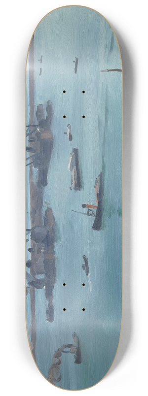 Albert Marquet - Les trois chemines 8.25 inch art skate deck