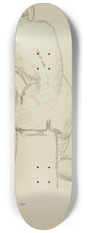 Albert Marquet - Nu assis de dos 8.25 inch art skate deck