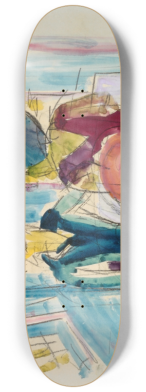 Albert Mller - Children In The Parlor 8.25 inch art skate deck