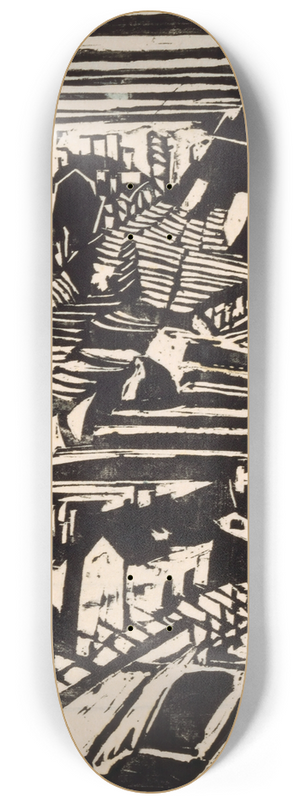 Albert Mller - Dorf im Tessin 8.25 inch art skate deck