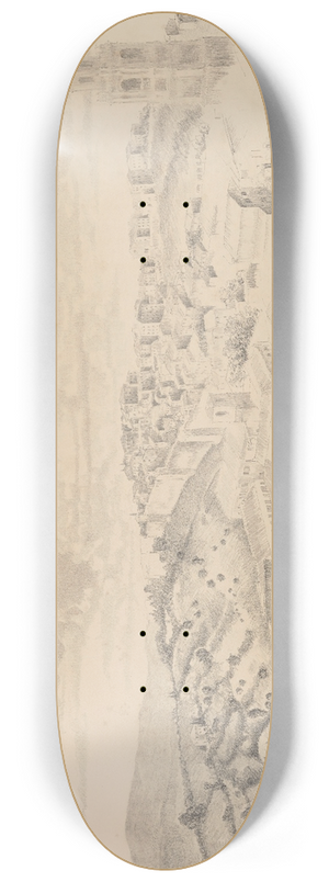 Alberto Tutino - Rooftops in Perugia 8.25 inch art skate deck