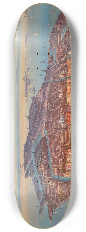 Albert Rieger - A Panoramic View Of Venice 8.25 inch art skate deck
