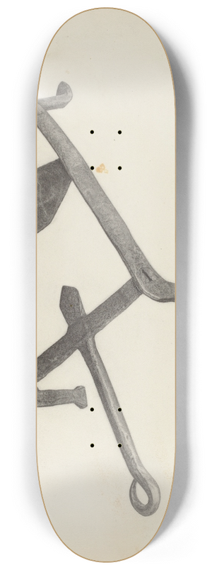 Albert Taxson - Flat Iron Holder 8.25 inch art skate deck