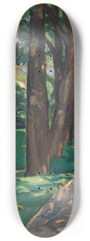 Albert Weisgerber - Dame im Park 8.25 inch art skate deck