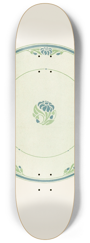 Albert W. Heckman - Breakfast Set 8.25 inch art skate deck