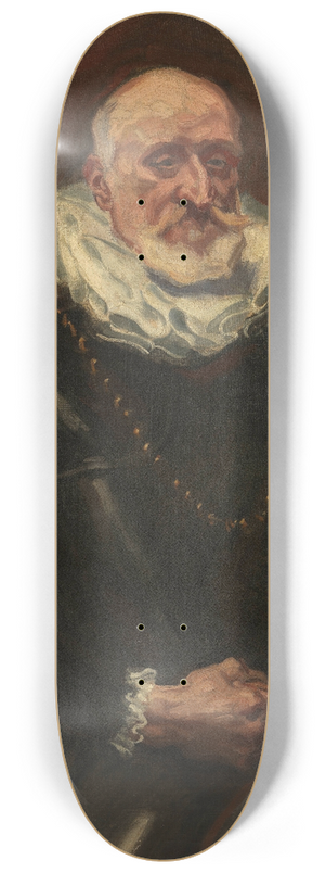Albin Egger Lienz - Carl Costenoble (Bildhauer und Stadtrat von Wien) 8.25 inch art skate deck