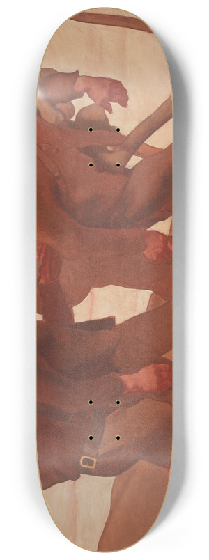 Albin Egger Lienz - Der Totentanz Von Anno Neun 8.25 inch art skate deck