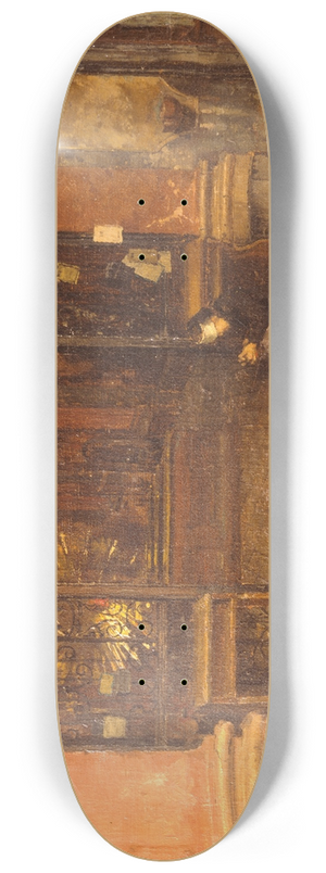 Albin Egger Lienz - Inneres Der Johanneskirche In Mnchen 8.25 inch art skate deck
