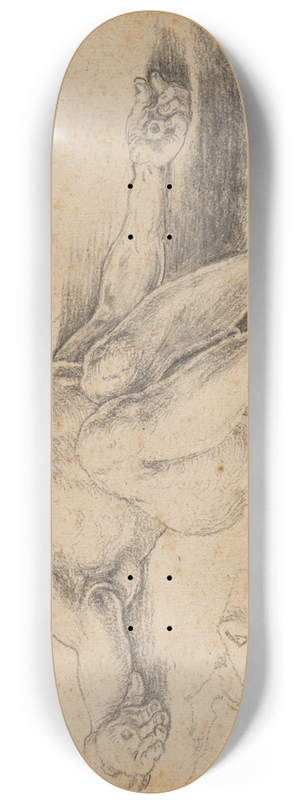 Albrecht Drer - The Dead Christ 8.25 inch art skate deck