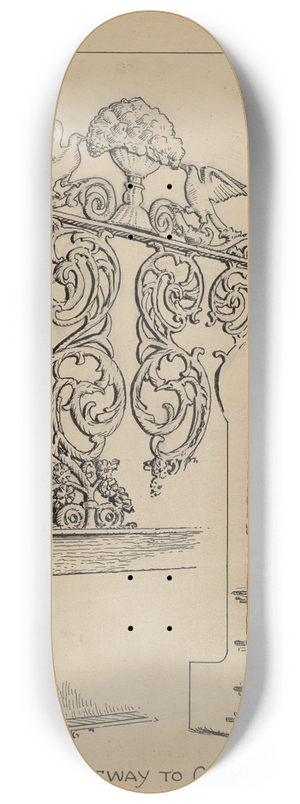 Al Curry - Iron Work on Doorway 8.25 inch art skate deck