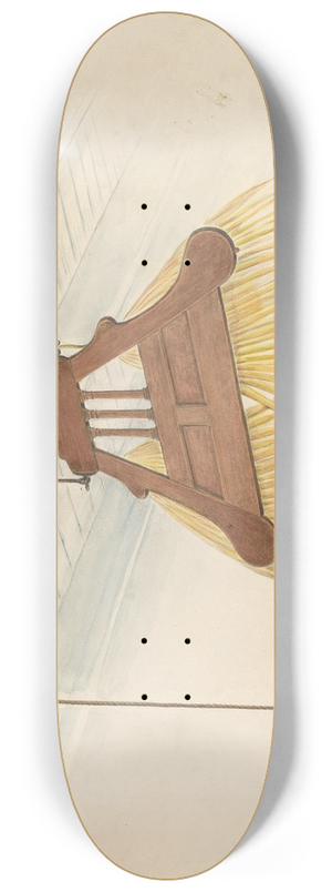 Al Curry - Swinging Fan 8.25 inch art skate deck