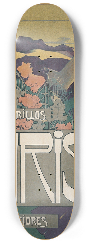 Aleardo Villa - Cigarrillos Paris 8.25 inch art skate deck