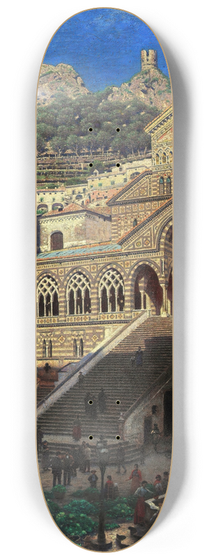 Aleksander Gierymski - Amalfi Cathedral 8.25 inch art skate deck