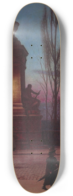 Aleksander Gierymski - Ludwig Bridge in Munich 8.25 inch art skate deck