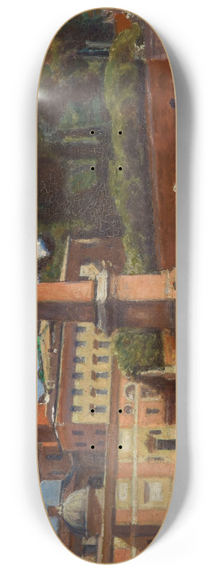 Aleksander Gierymski - Piazza del Popolo in Rome 8.25 inch art skate deck