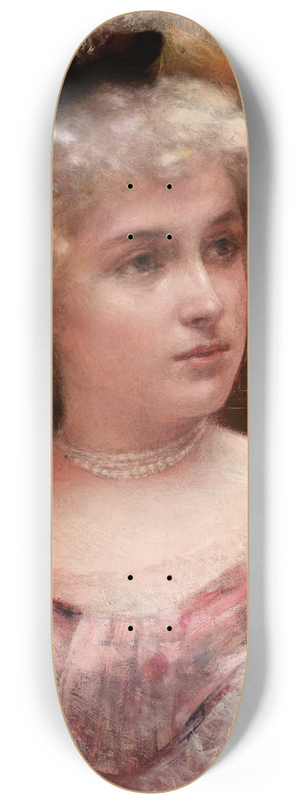 Aleksander Gierymski - Rococo Lady 8.25 inch art skate deck