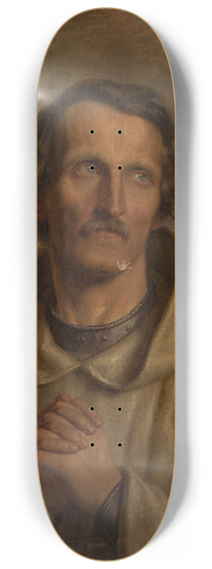 Aleksander Lesser - Monk  pilgrim 8.25 inch art skate deck