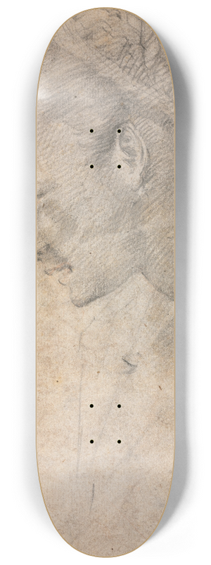 Alessandro Casolani - Profile of a Womans Head (recto) 8.25 inch art skate deck