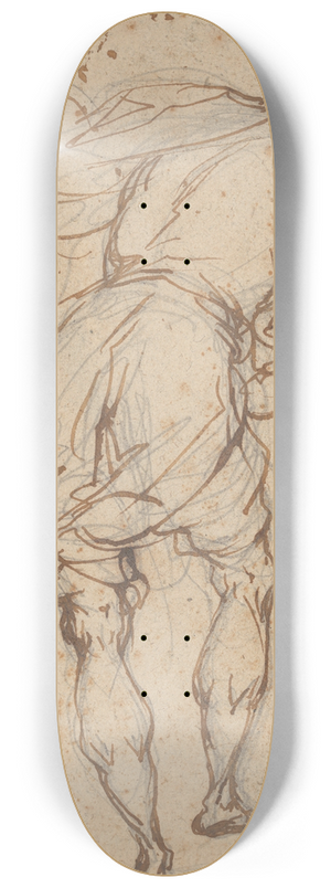 Alessandro Maganza - Male Figure Seen from Behind 8.25 inch art skate deck