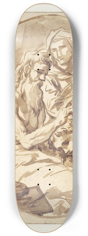 Alessandro Magnasco - Isaac blesses Jacob 8.25 inch art skate deck