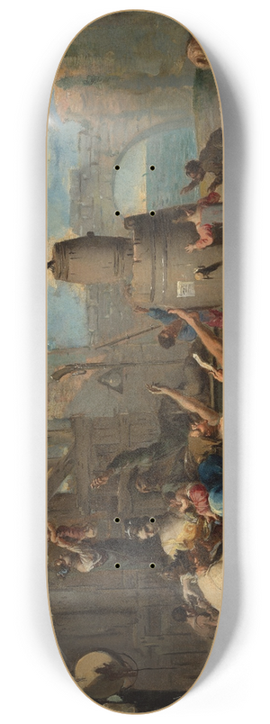 Alessandro Magnasco - The Tame Magpie 8.25 inch art skate deck