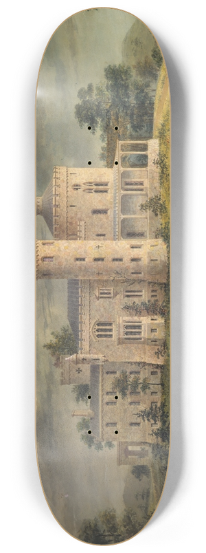 Alexander Jackson Davis - Ericstan, for John J. Herrick, Tarrytown, New York (perspective) 8.25 inch art skate deck