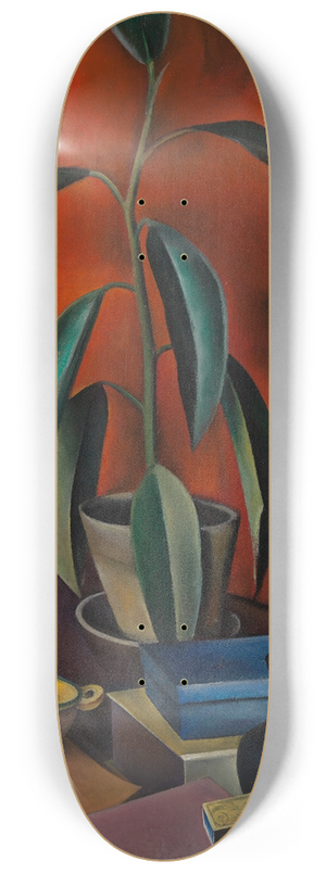 Alexander Kanoldt - Still life with rubber tree 8.25 inch art skate deck