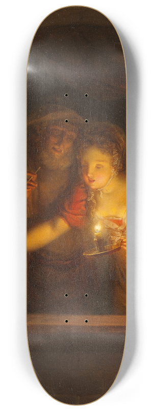 Alexander Laurus - A Woman with a Burning Candle 8.25 inch art skate deck