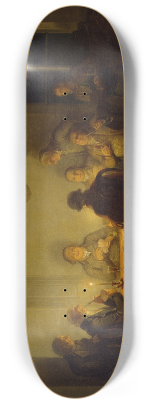 Alexander Laurus - Card Players 8.25 inch art skate deck