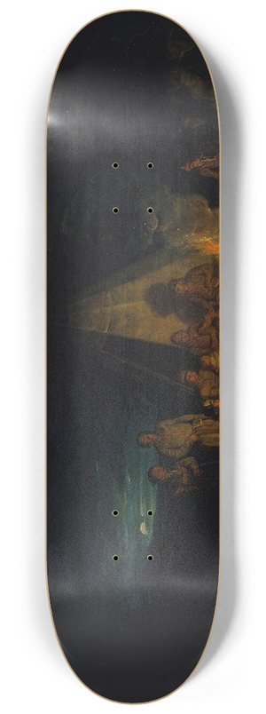 Alexander Laurus - Laplanders Around A Fire 8.25 inch art skate deck