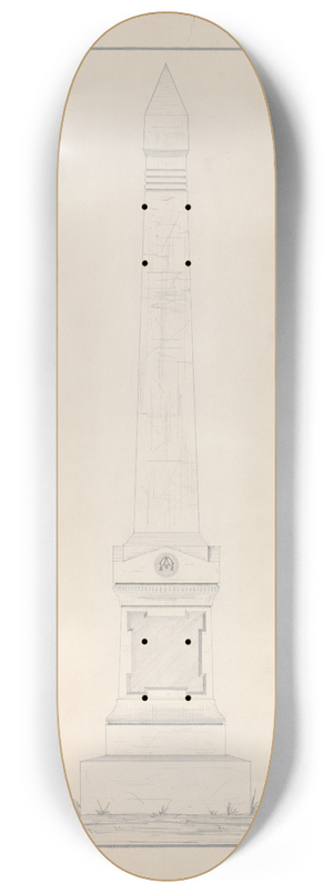 Alexander Maxwell - Obelisk Grave Monument, No. 84 8.25 inch art skate deck