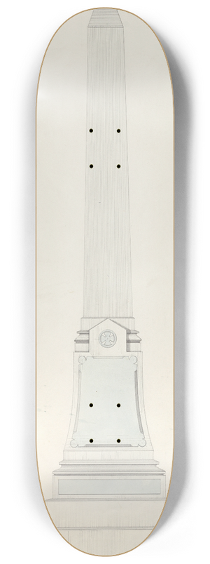 Alexander Maxwell - Obelisk Grave Monument, No. 901 8.25 inch art skate deck