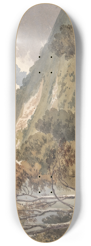 Alexander Monro - Landscape at Boxhill, Surrey 8.25 inch art skate deck
