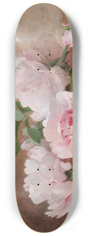 Alexandre Gamba de Preydour - Peonies 8.25 inch art skate deck