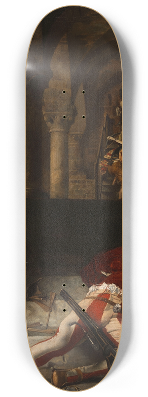 Alexandre-Louis Leloir - Le Guet-apens 8.25 inch art skate deck