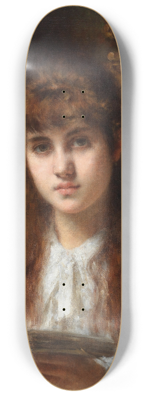 Alexei Harlamoff - Lesendes Mdchen 8.25 inch art skate deck