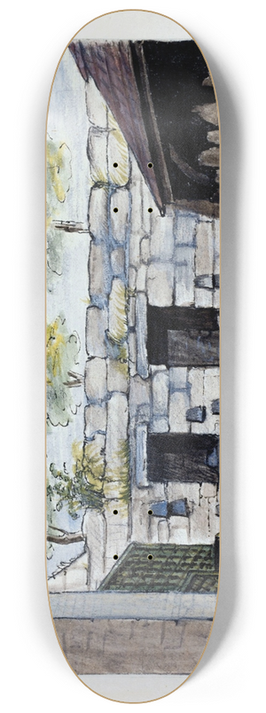 Alfred Bonnardot - Mur denceinte de Philippe Auguste 8.25 inch art skate deck