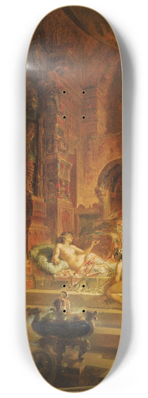 Alfred Choubrac - Scheherazade And The Sultan 8.25 inch art skate deck