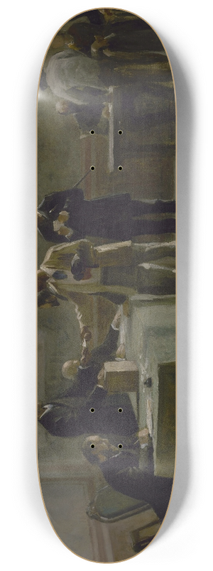 Alfred Henri Bramtot - Le suffrage universel 8.25 inch art skate deck