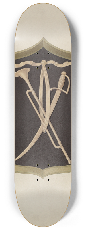 Alfred H. Smith - Cartouche from Salem Gate 8.25 inch art skate deck