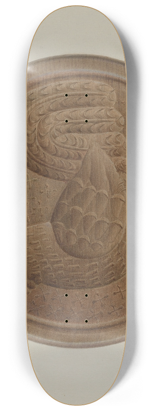 Alfred H. Smith - Pa. German Butter Mold 8.25 inch art skate deck