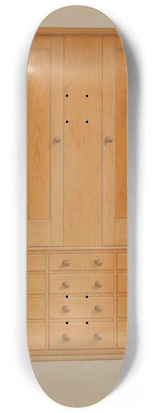 Alfred H. Smith - Shaker Cabinet with Drawers 8.25 inch art skate deck