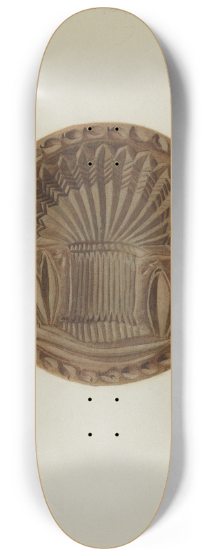 Franklyn Syres - Pa. German Butter Mold 8.25 inch art skate deck