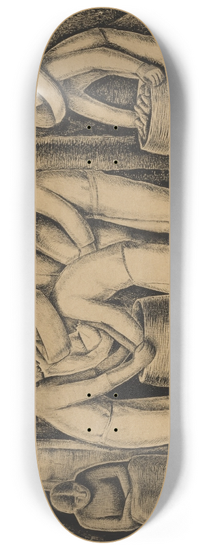 Alfredo Ramos Martnez - Los Pulqueros 8.25 inch art skate deck