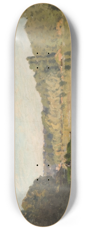 Alfred Sisley - Landscape from Bougival 8.25 inch art skate deck