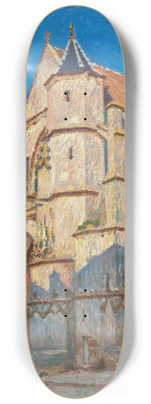 Alfred Sisley - LEglise de Moret (le soir) 8.25 inch art skate deck