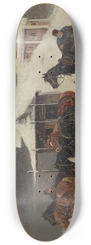 Alfred Steinacker - Kutsche bei Scheegestber 8.25 inch art skate deck