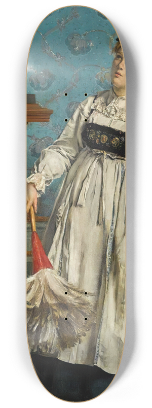 Alfred Stevens - An aspiring connoisseur 8.25 inch art skate deck