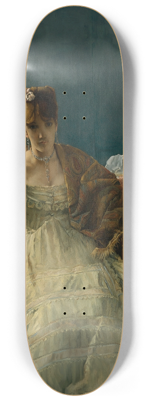 Alfred Stevens - Lovelorn 8.25 inch art skate deck